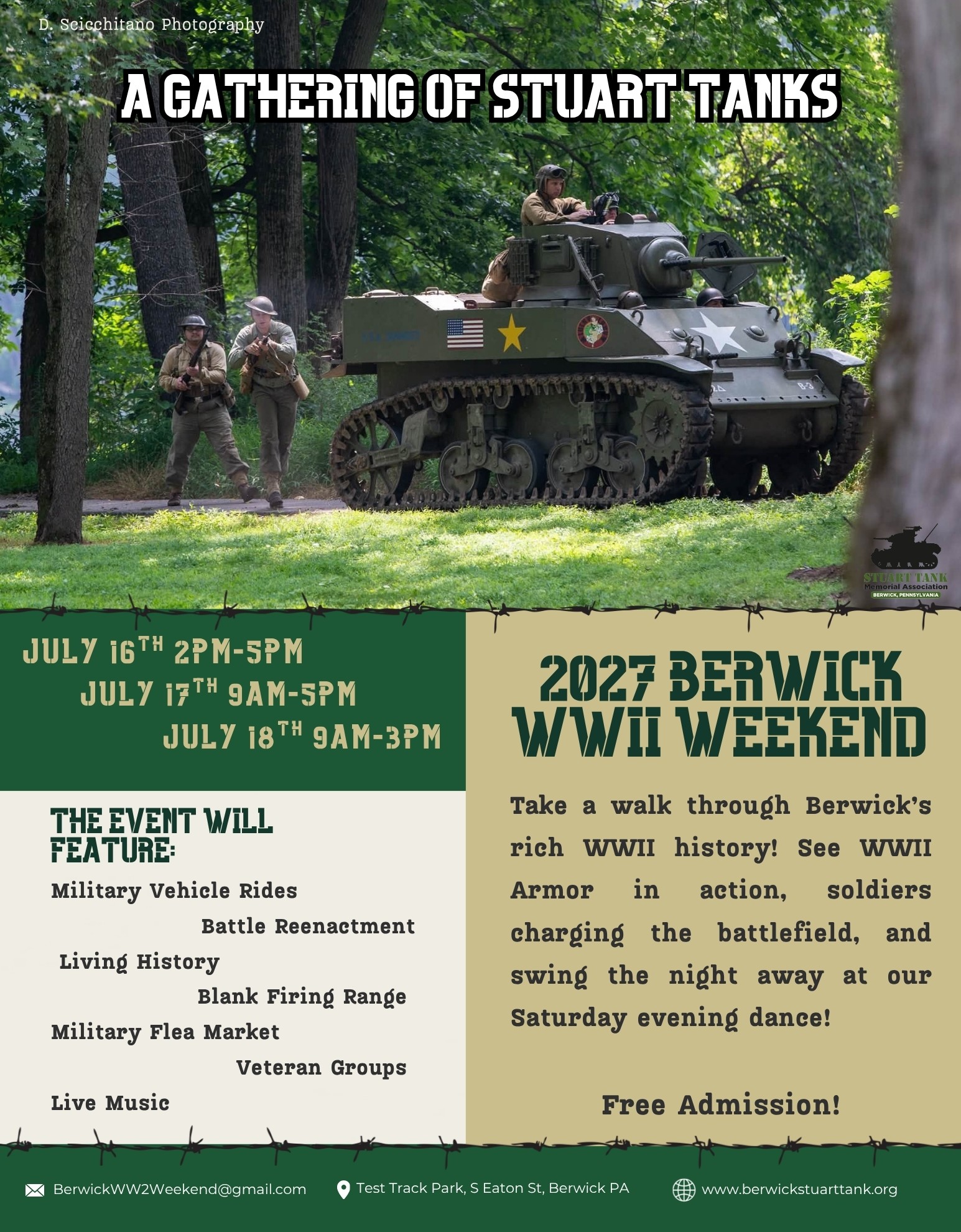 Berwick WWII Weekend 2025 ad Berwick WWII Weekend 2025 ad